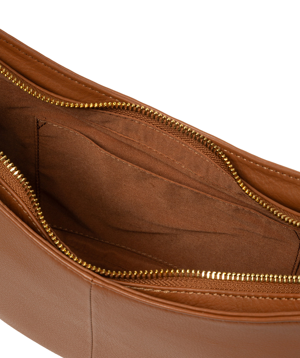 'Consuelo' Tan Leather Grab Bag