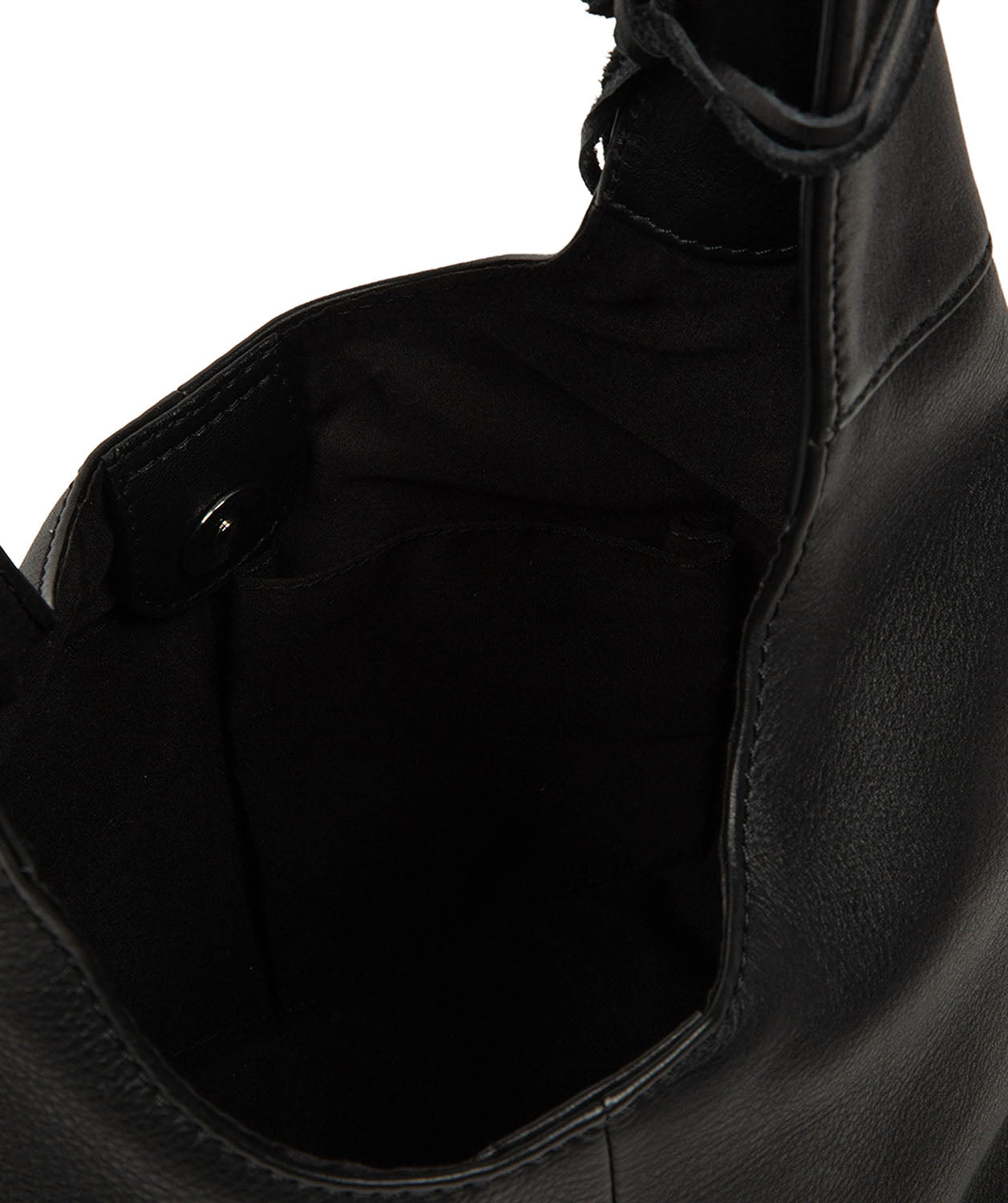 'Phoenix' Black Leather Grab Bag