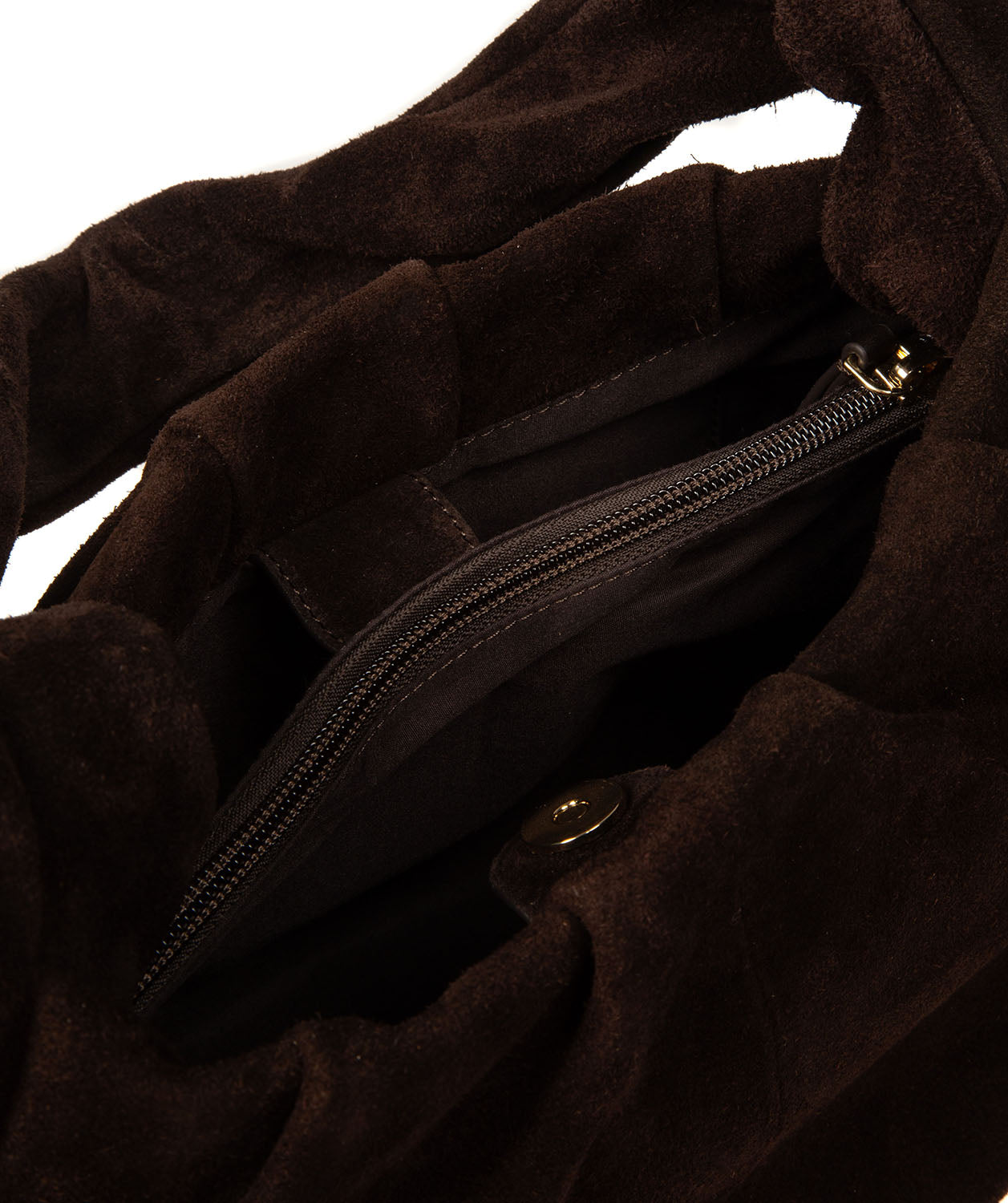 'Beatriz' Cocoa Suede Handbag
