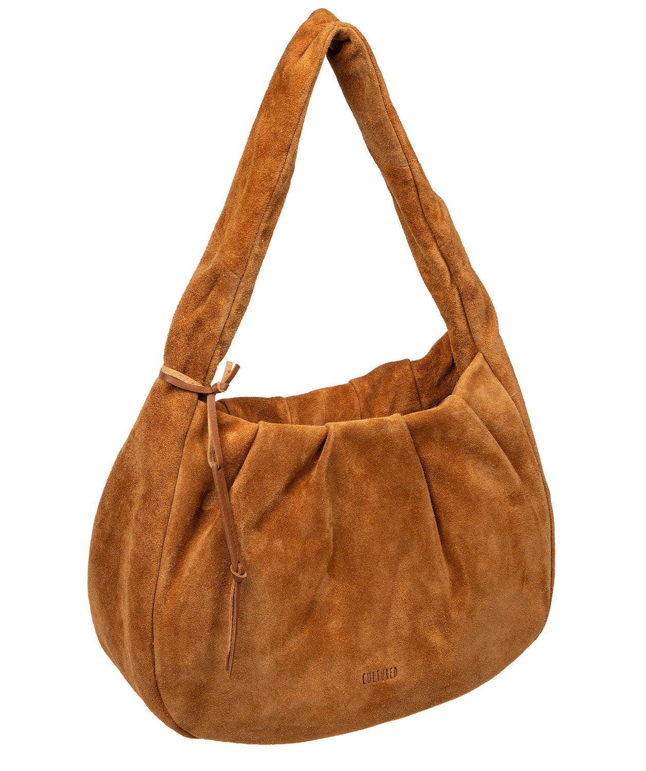 'Beatriz' Tan Suede Handbag