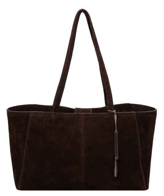 'Matilde' Cocoa Suede Handbag