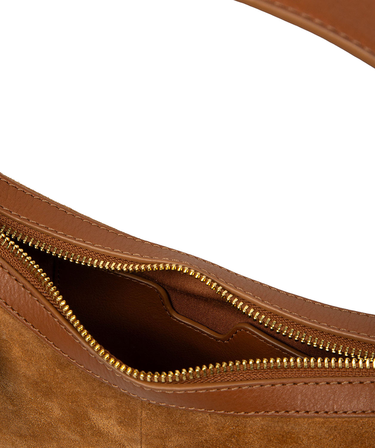 'Ciara' Tan Suede & Leather Grab Bag