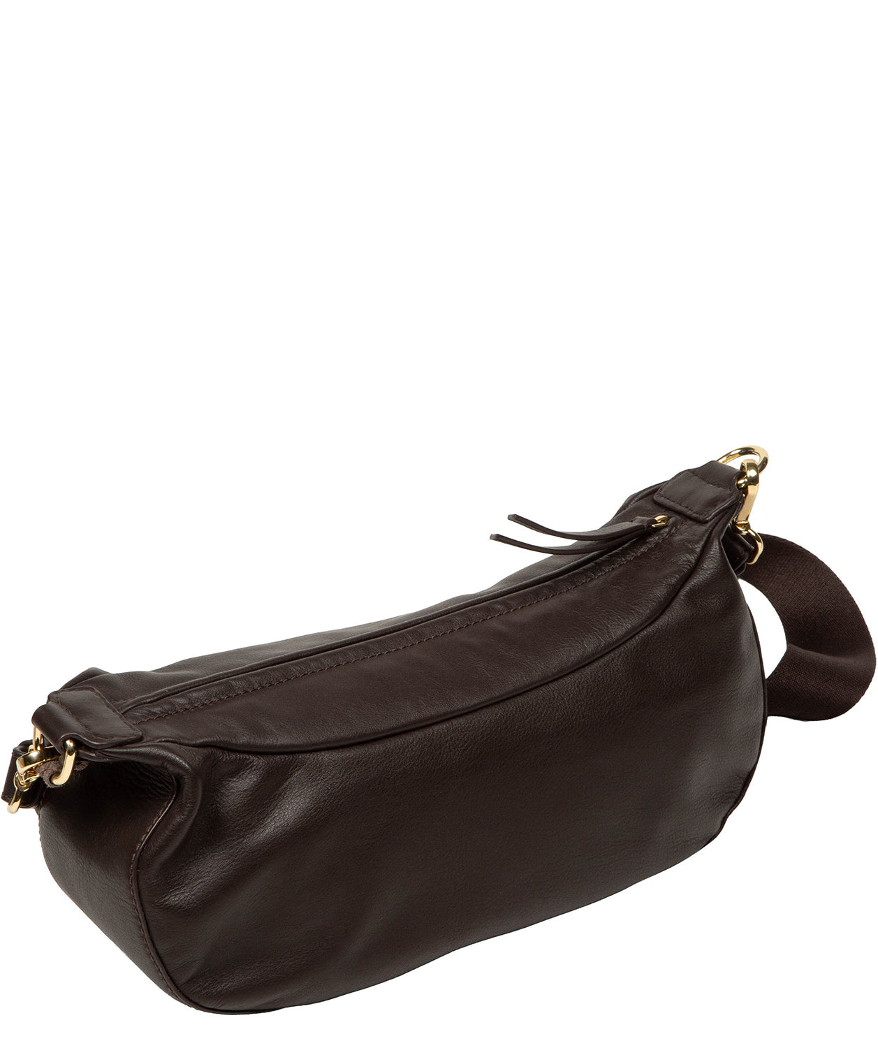 'Nuala' Cocoa Leather Cross Body Bag