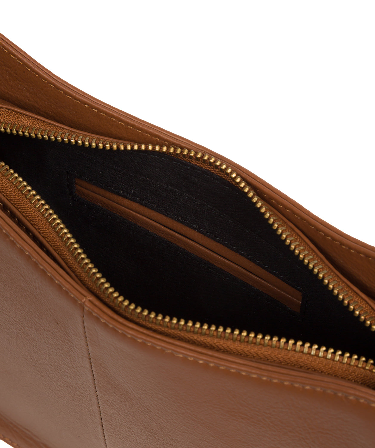 Ava bag strap and closure detail close-up