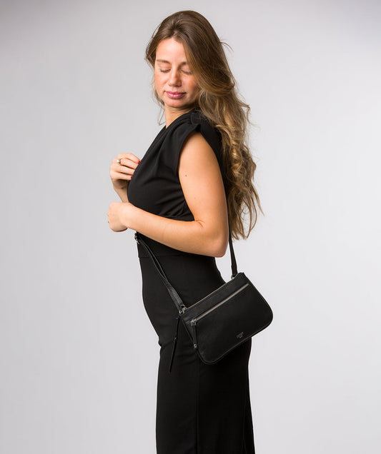 Laurel crossbody bag interior organised pockets and zip closure