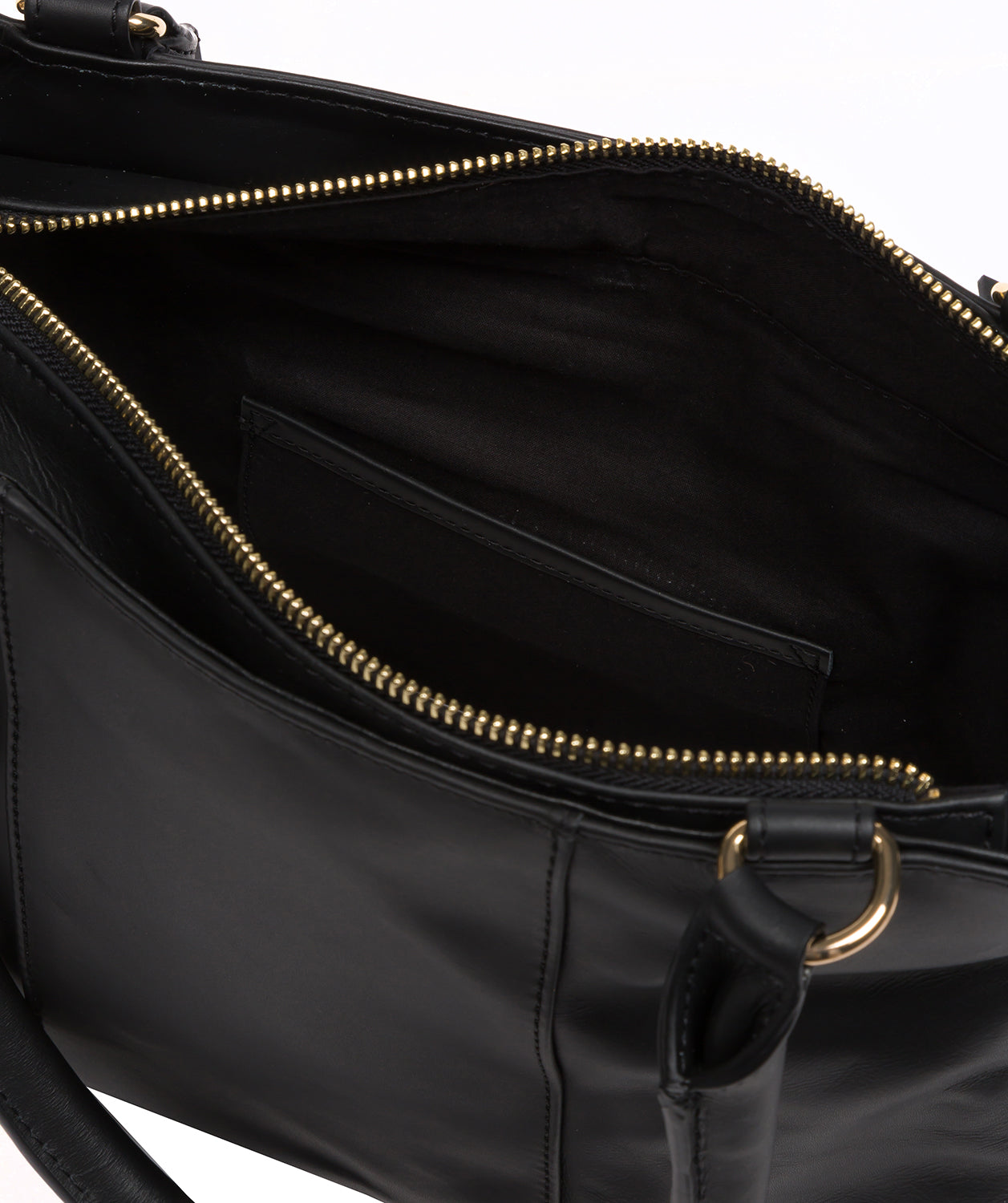 Brianna handbag back view with decorative charm detail