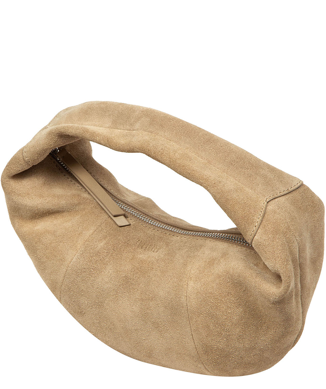 'Siobhan' Beige Suede Grab Bag