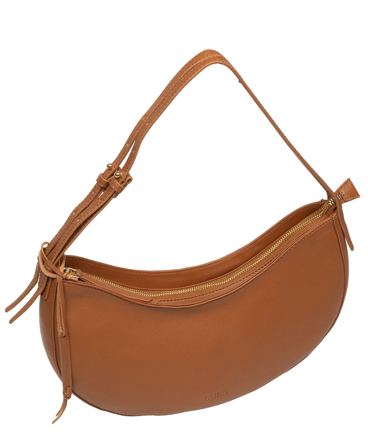 'Consuelo' Tan Leather Grab Bag