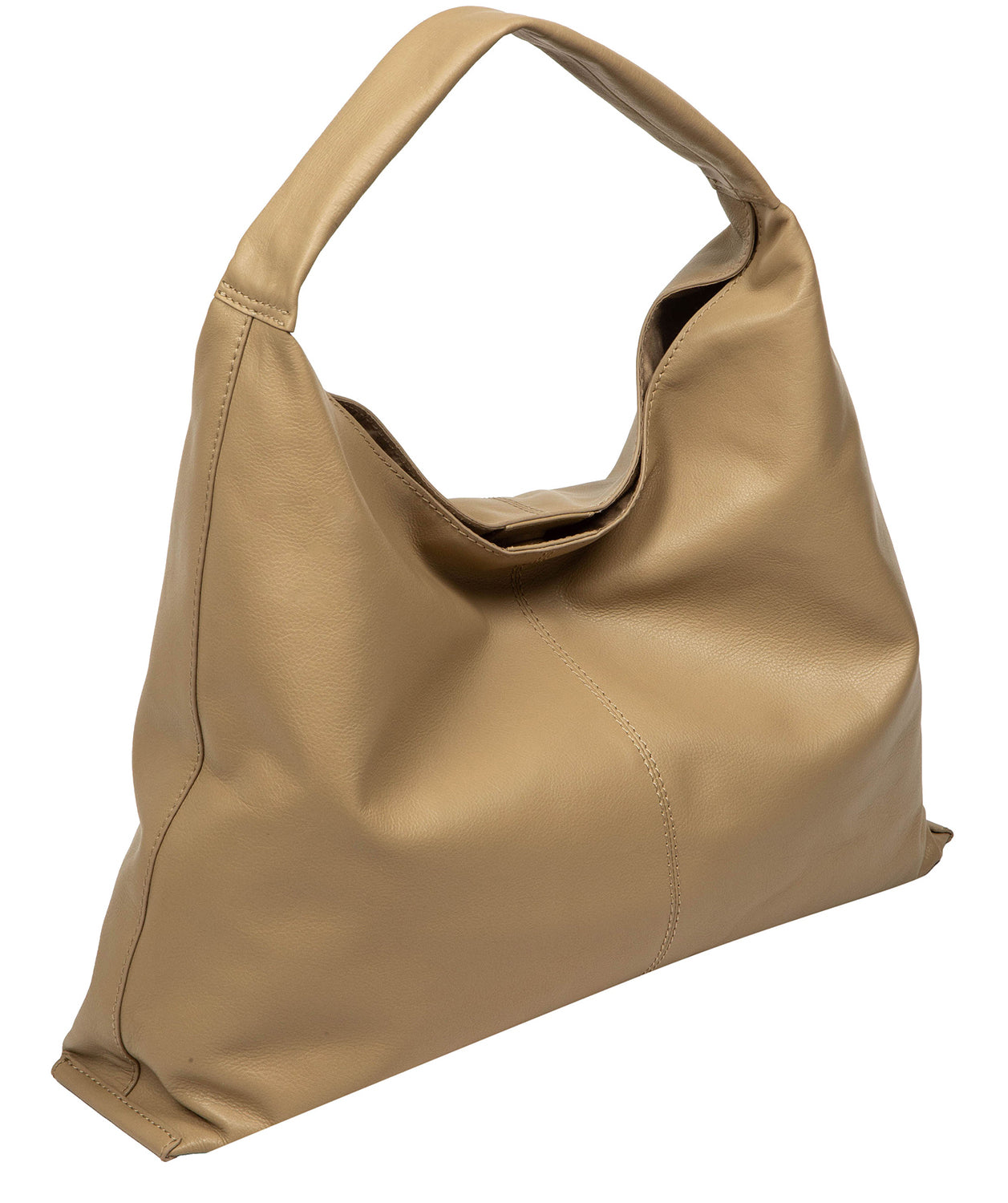 'Aspen' Beige Leather Tote Bag