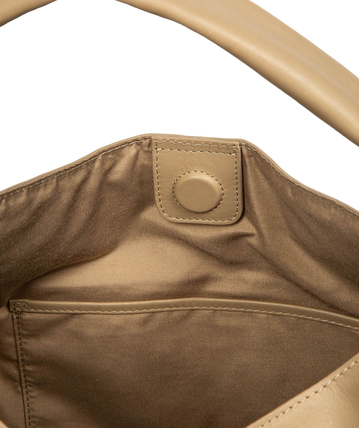 'Aspen' Beige Leather Tote Bag
