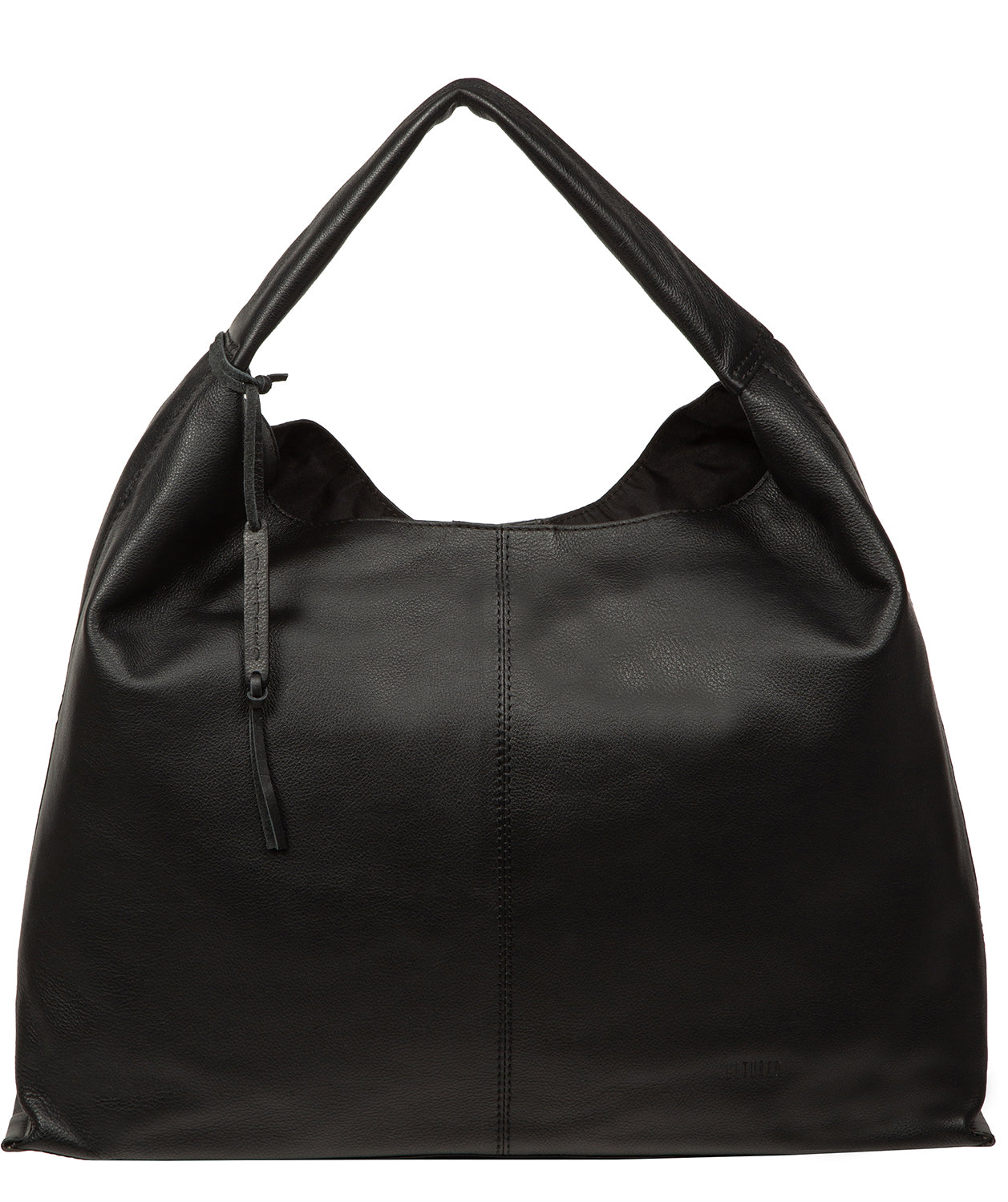 'Aspen' Black Leather Tote Bag