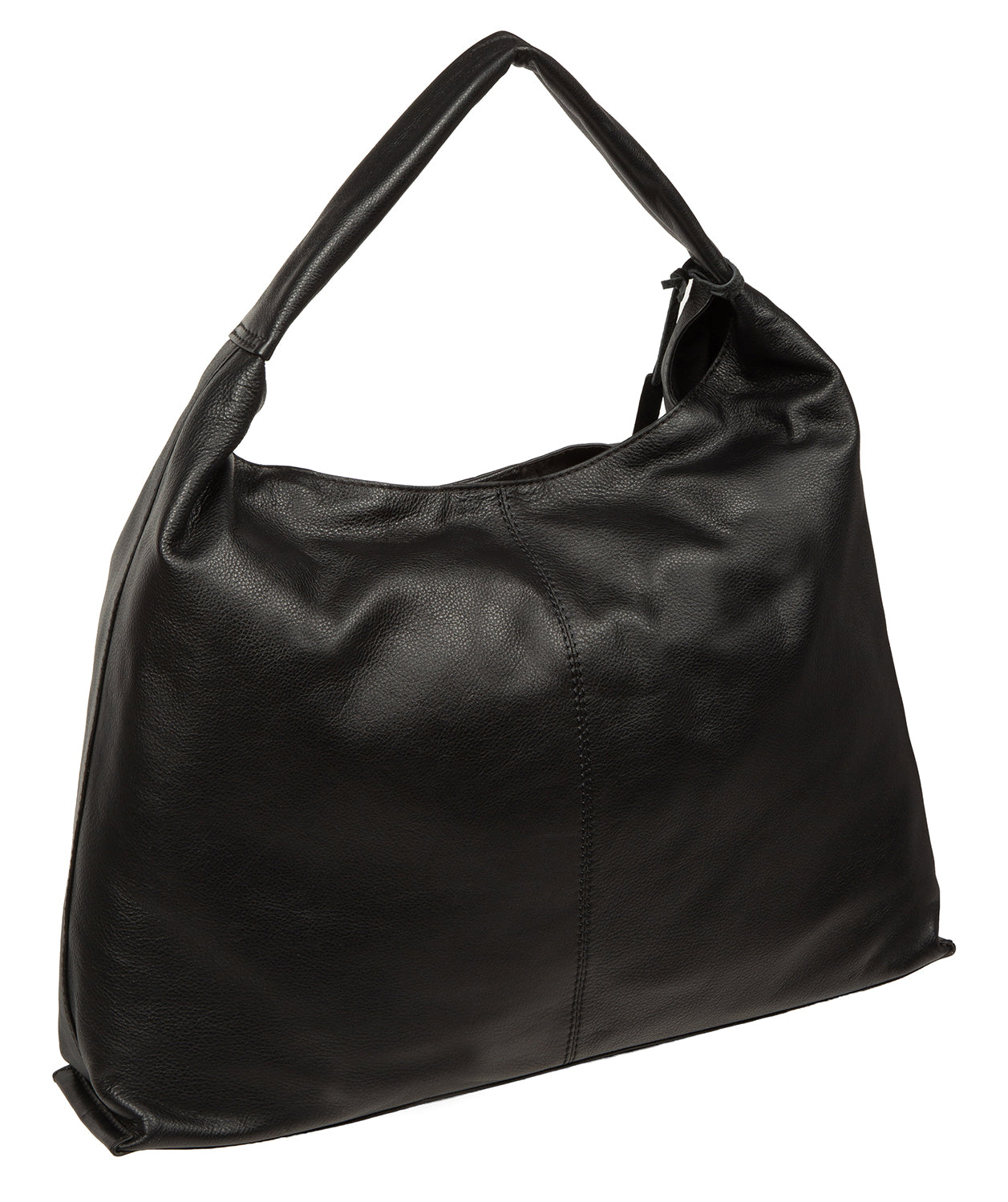 'Aspen' Black Leather Tote Bag