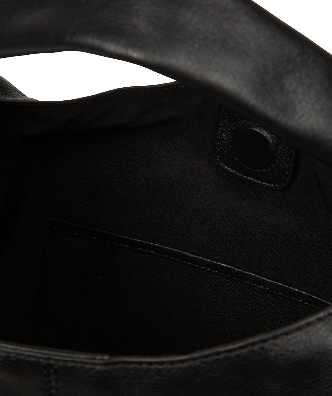 'Aspen' Black Leather Tote Bag