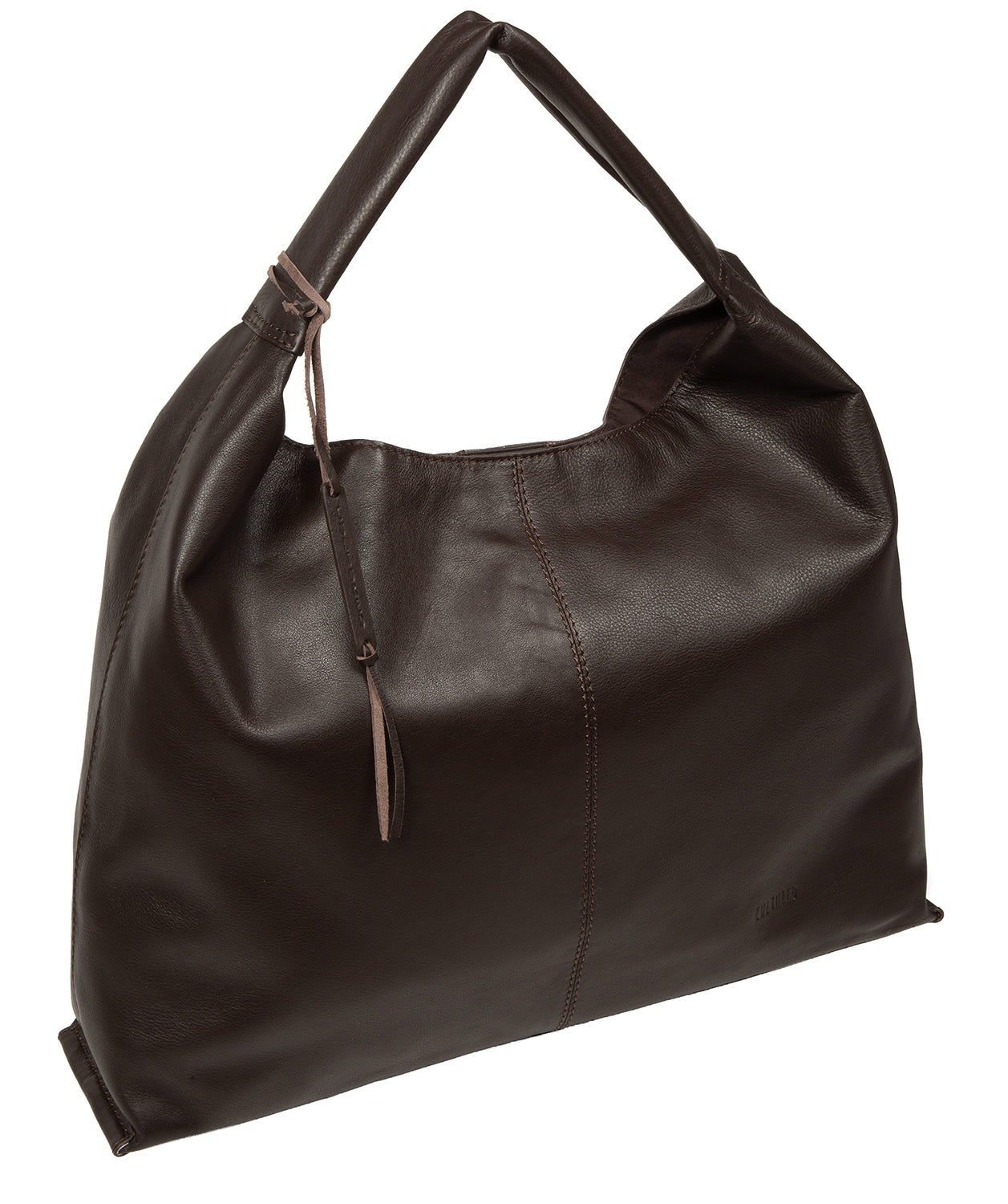 'Aspen' Cocoa Leather Tote Bag