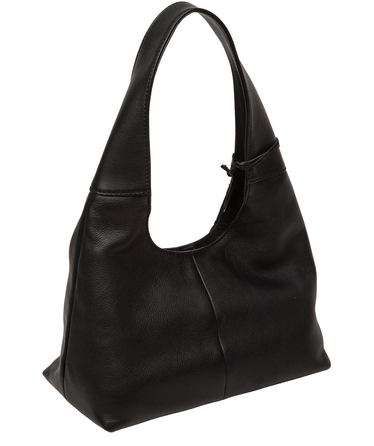 'Phoenix' Black Leather Grab Bag