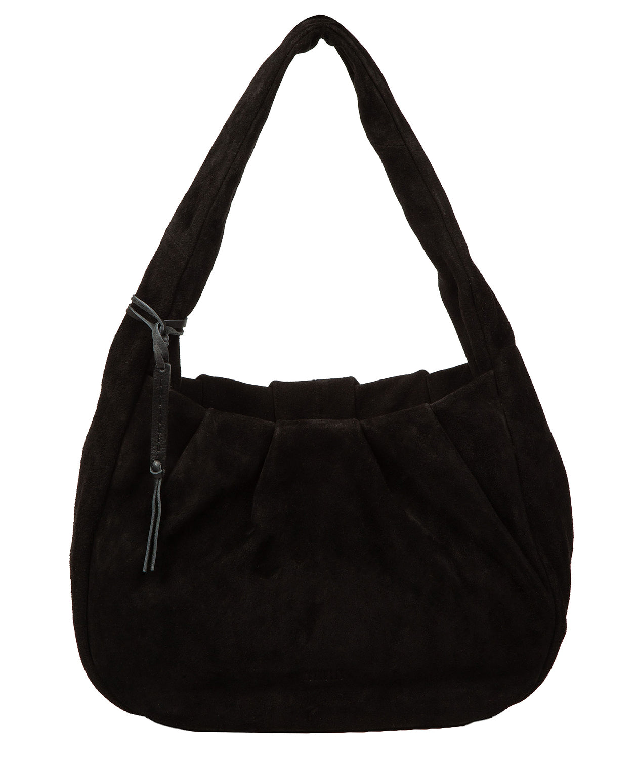 'Beatriz' Black Suede Handbag