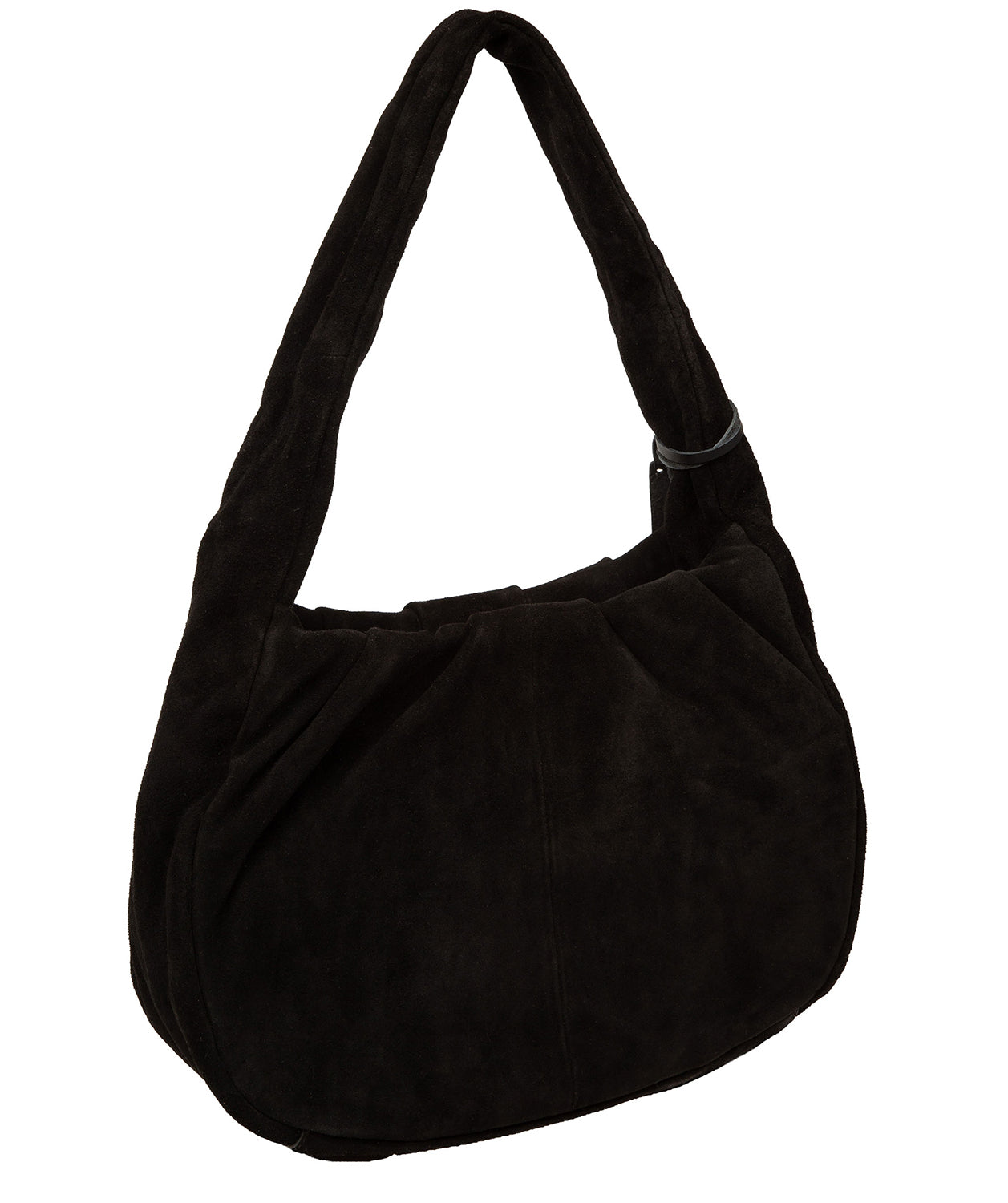 'Beatriz' Black Suede Handbag