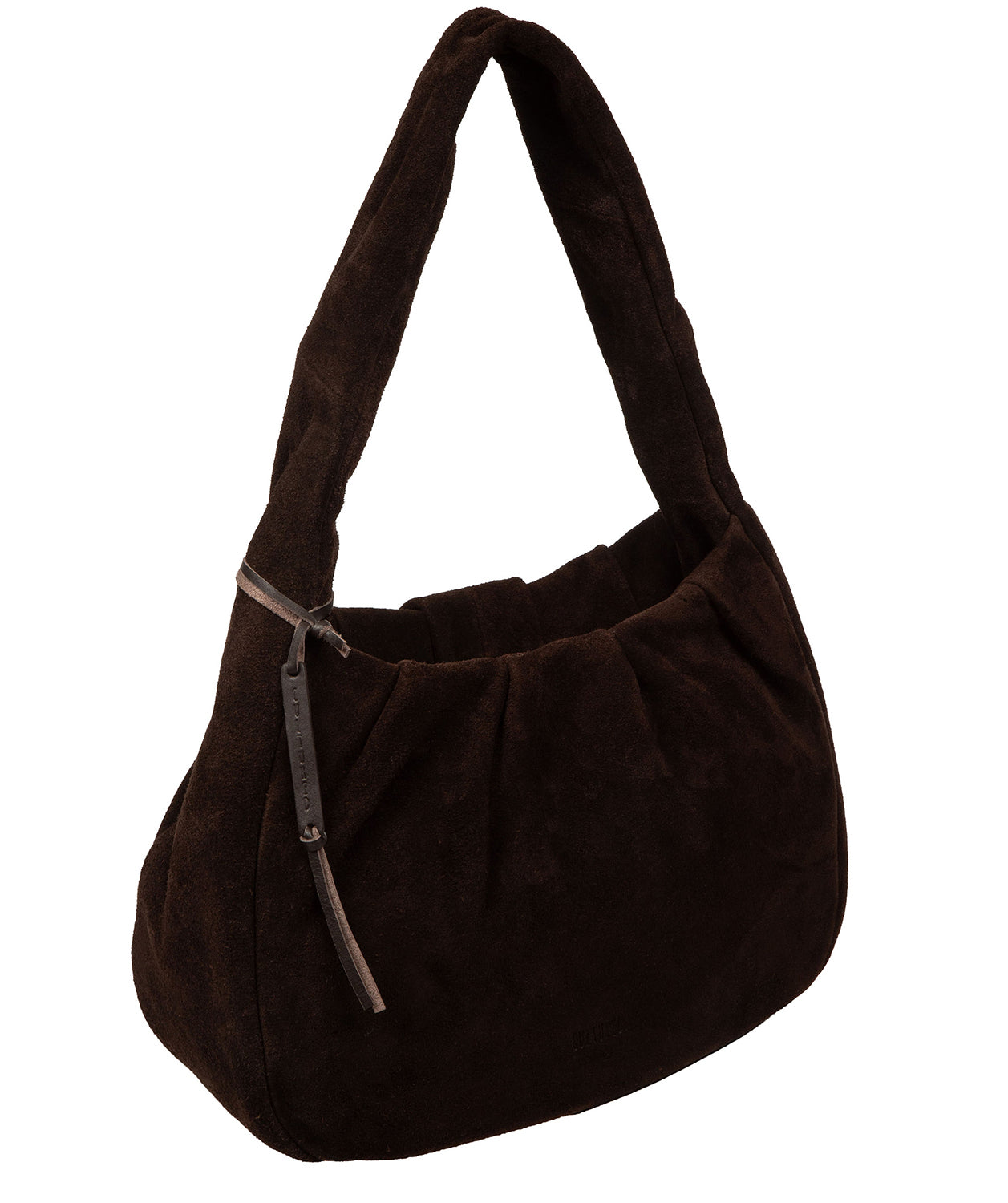 'Beatriz' Cocoa Suede Handbag
