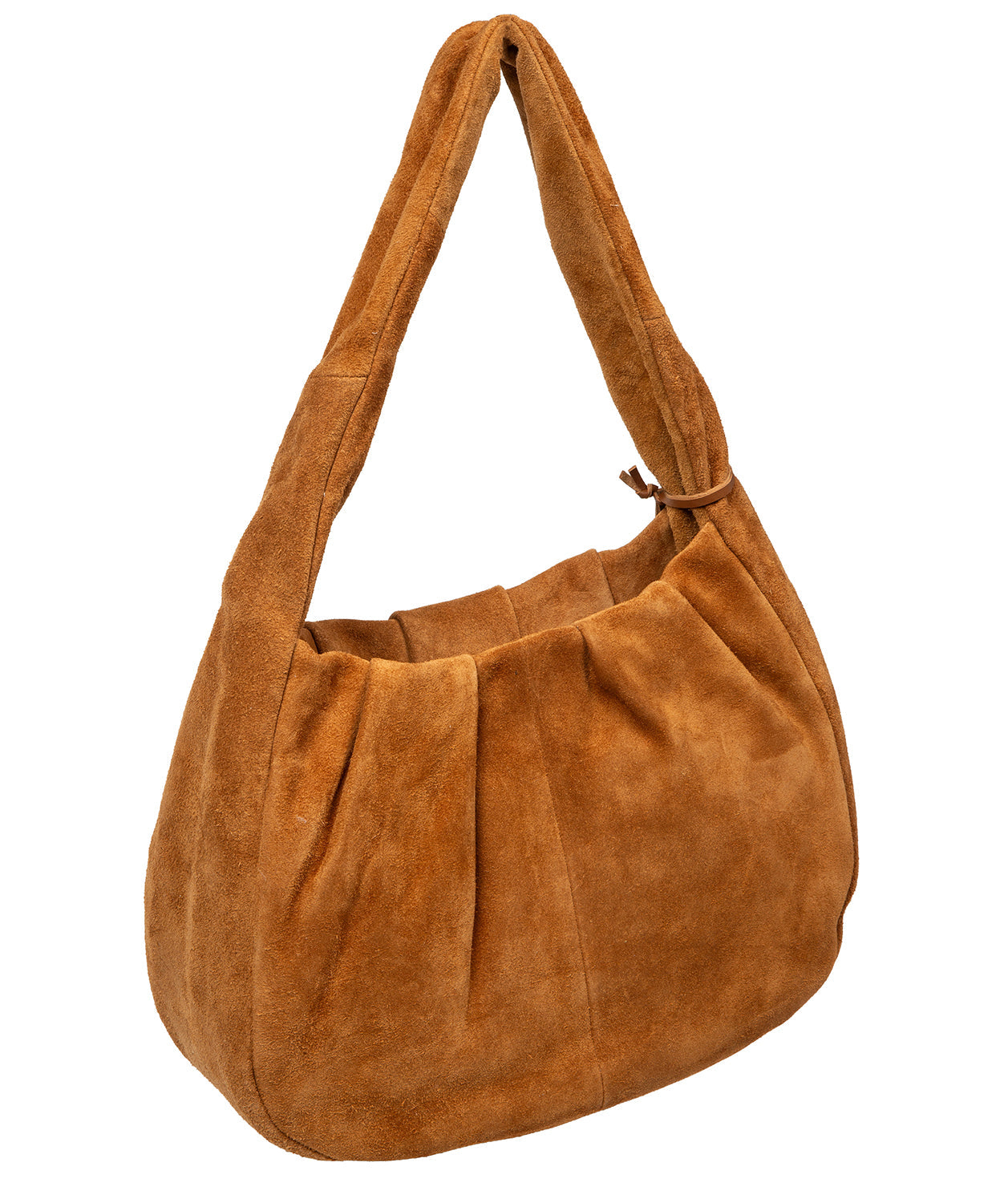 'Beatriz' Tan Suede Handbag