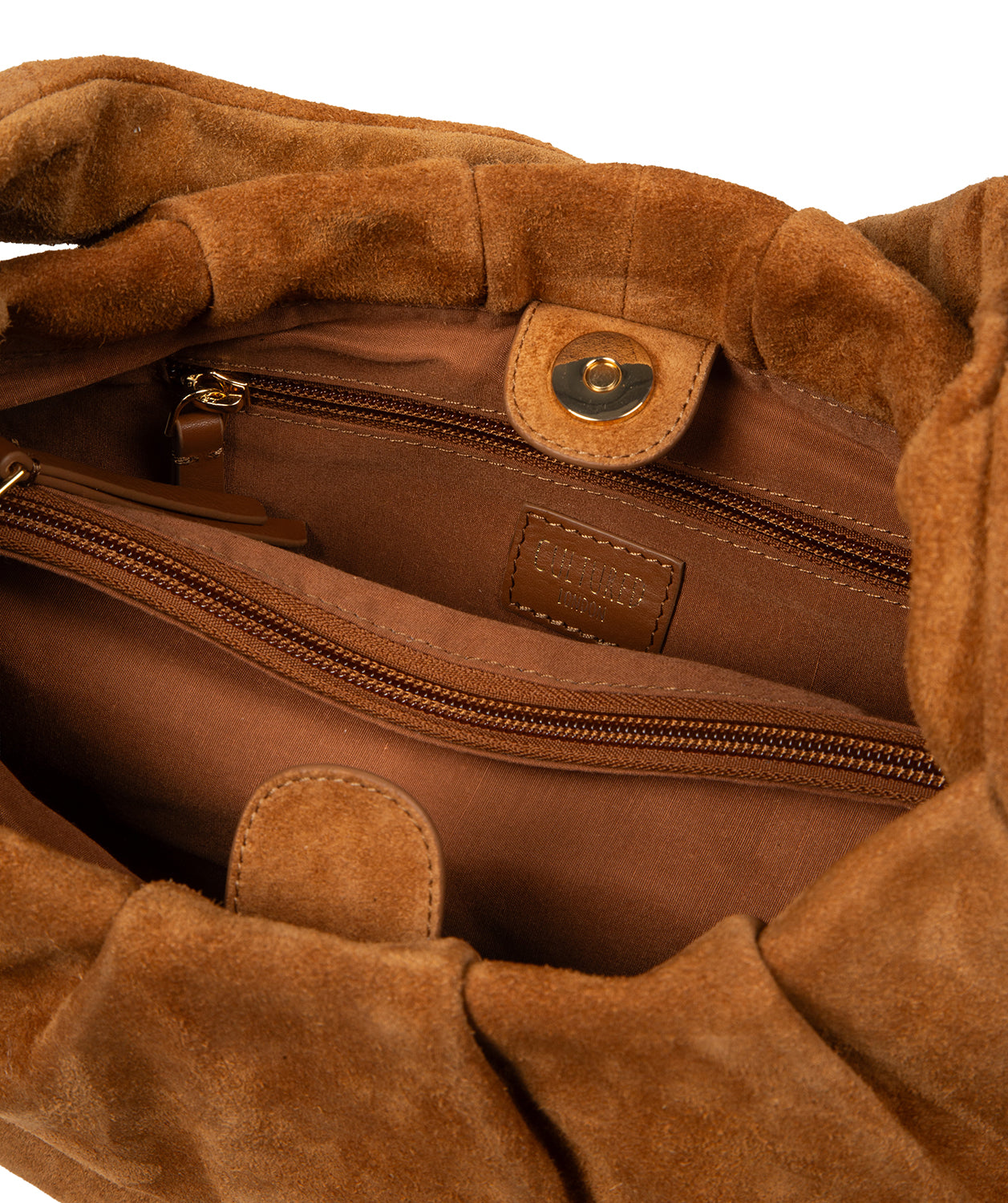 'Beatriz' Tan Suede Handbag