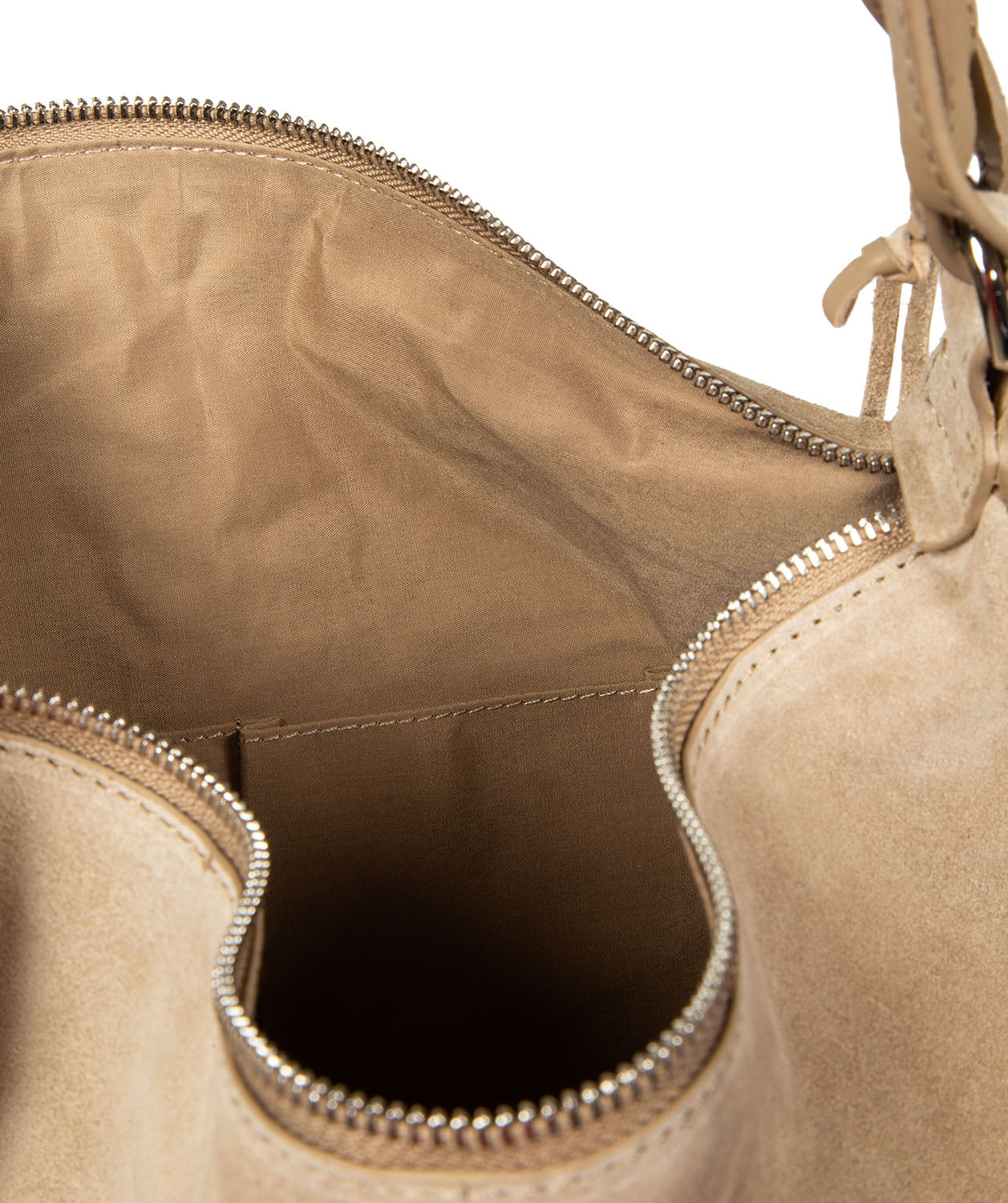 'Harmony' Beige Suede Leather Tote Bag