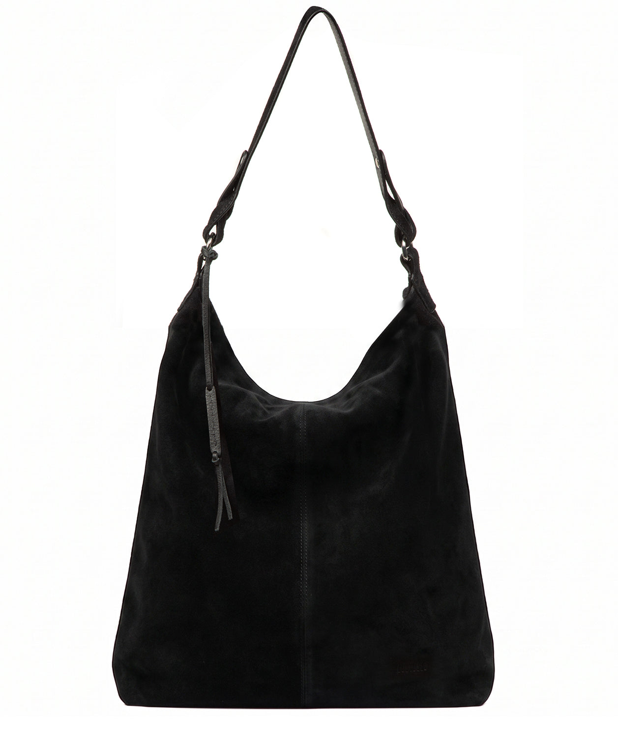 'Harmony' Black Suede Leather Tote Bag