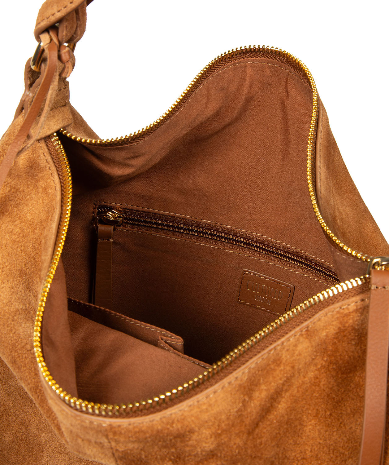 'Harmony' Tan Suede Leather Tote Bag