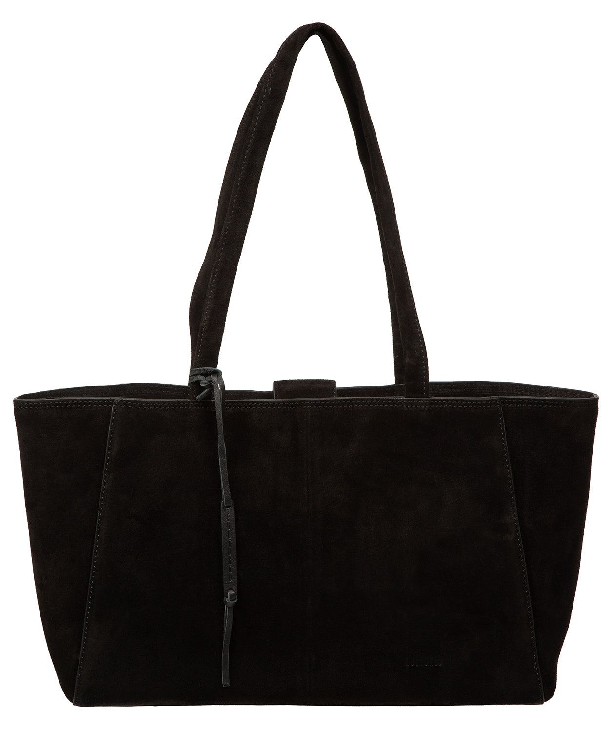'Matilde' Black Suede Handbag