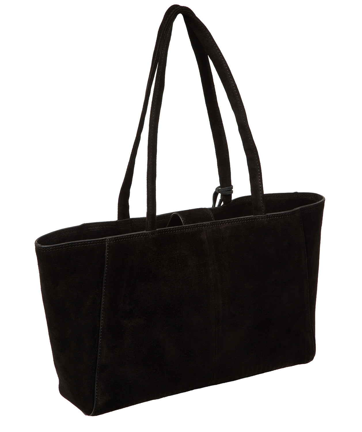 'Matilde' Black Suede Handbag