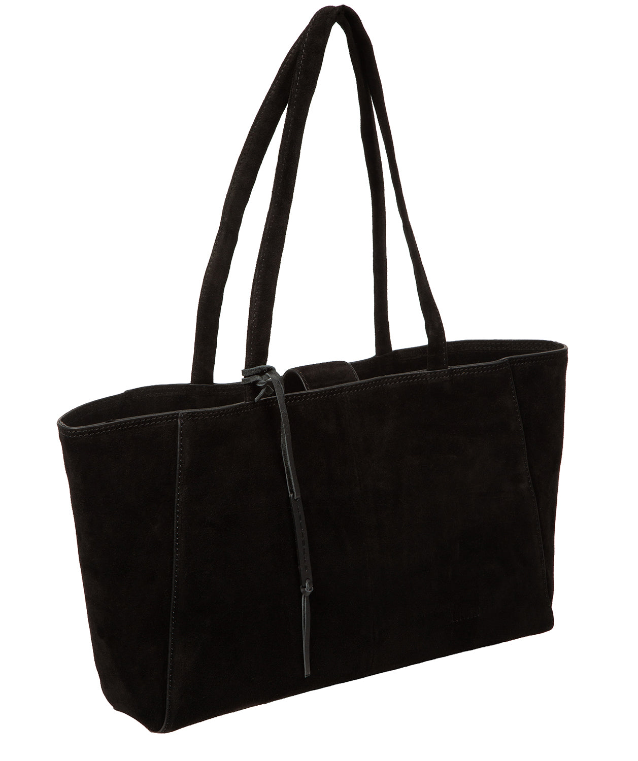 'Matilde' Black Suede Handbag