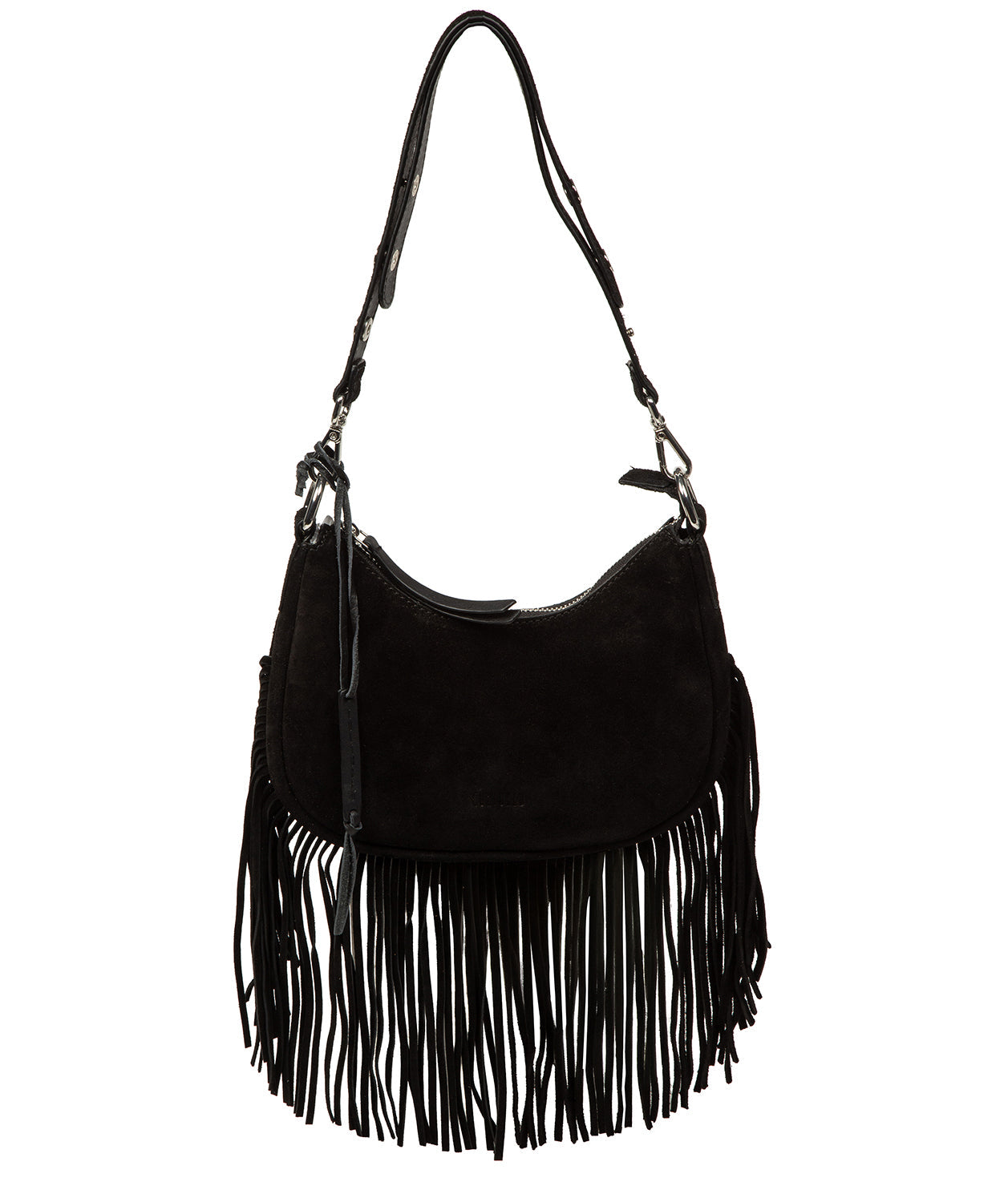 'Alondra' Black Suede Evening and Clutch Bag