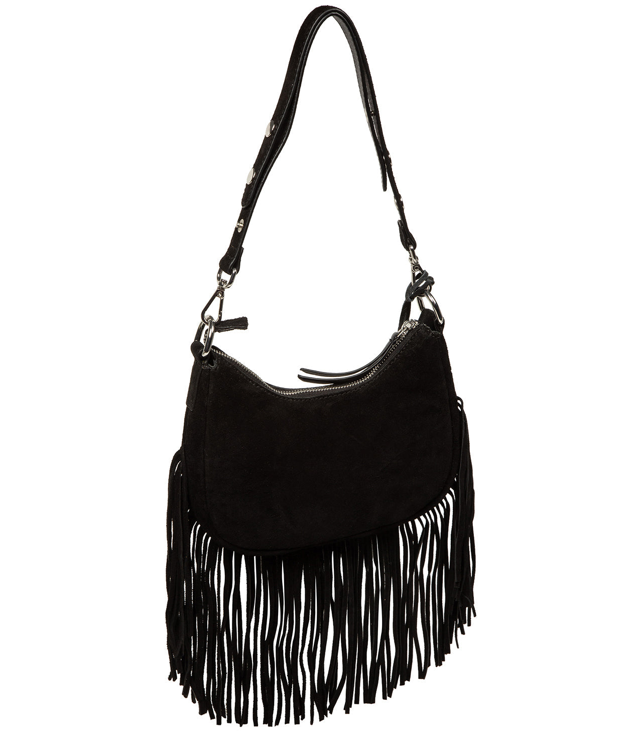 'Alondra' Black Suede Evening and Clutch Bag