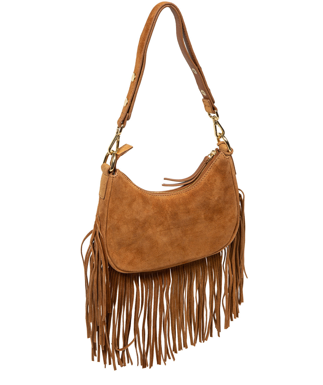 'Alondra' Tan Suede Evening and Clutch Bag