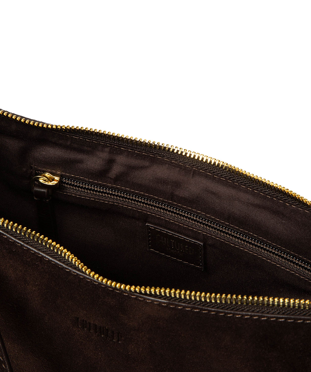 'Roisin' Cocoa Suede & Leather Cross Body Bag
