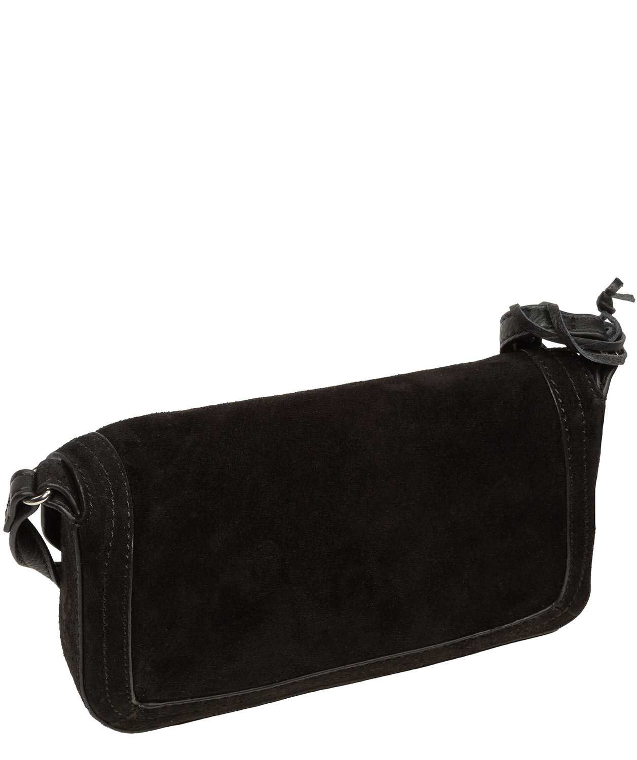 'Ashe' Black Suede Mini Cross Body Bag