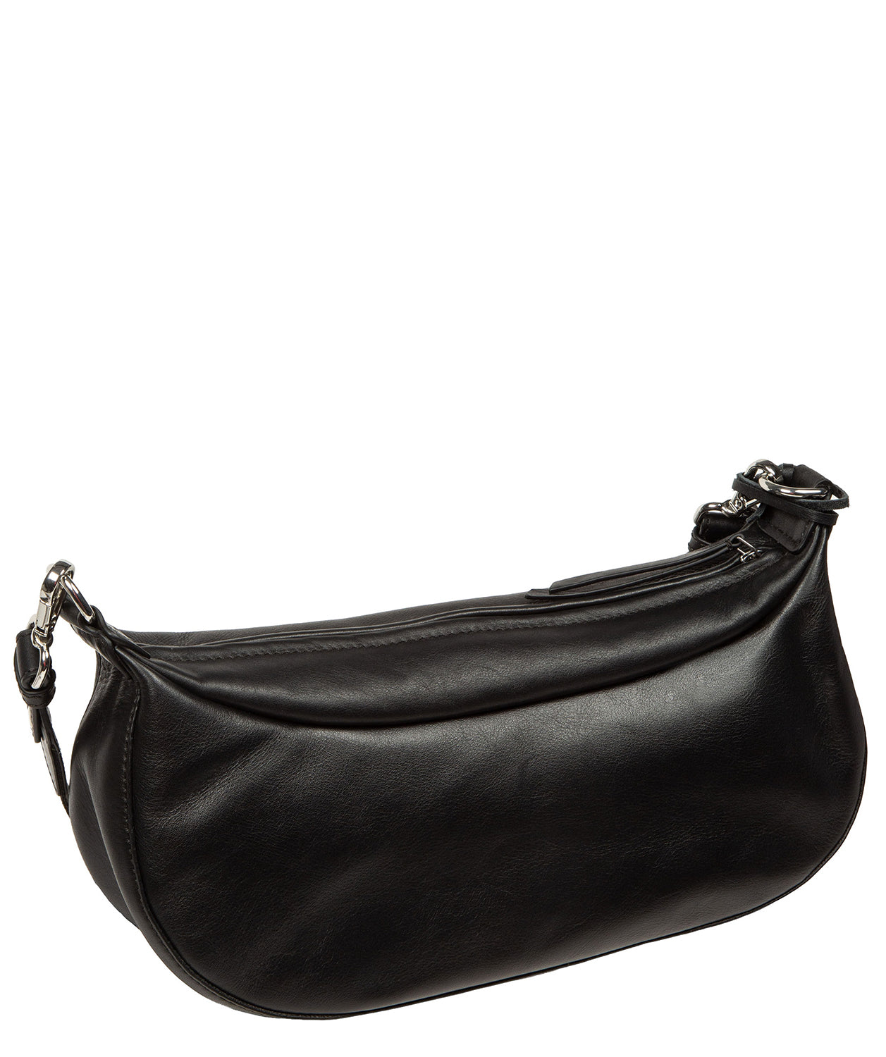 'Nuala' Black Leather Cross Body Bag