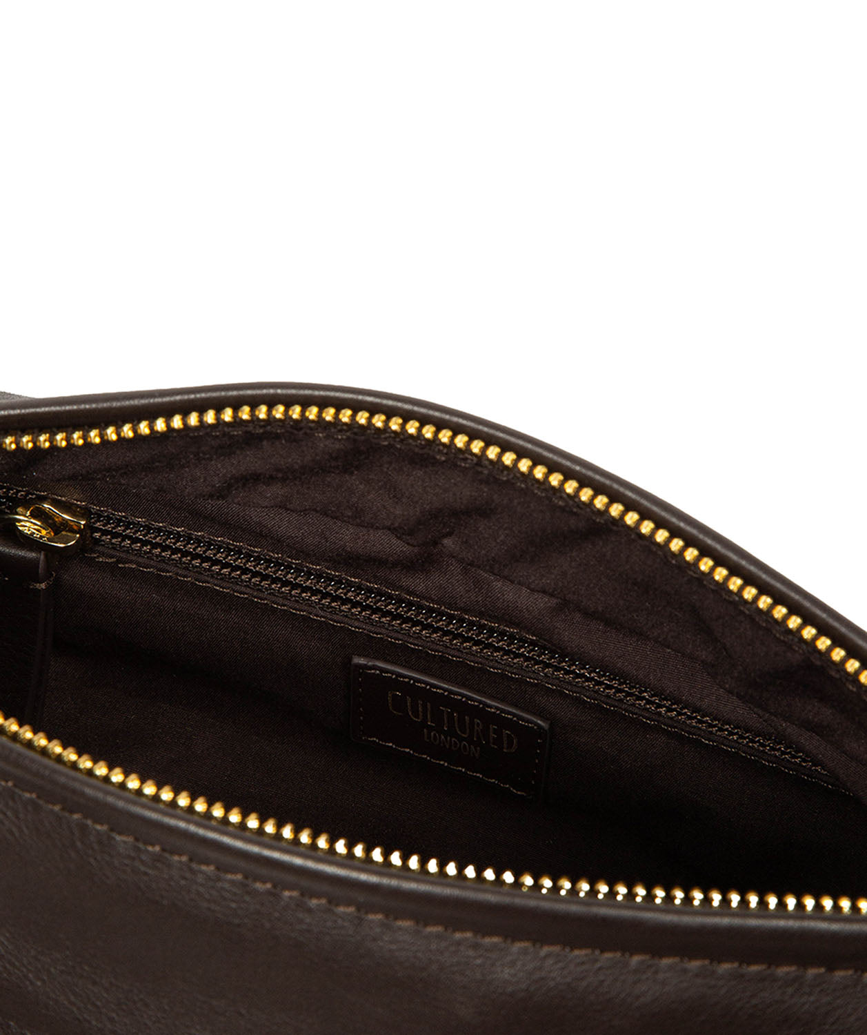 'Nuala' Cocoa Leather Cross Body Bag