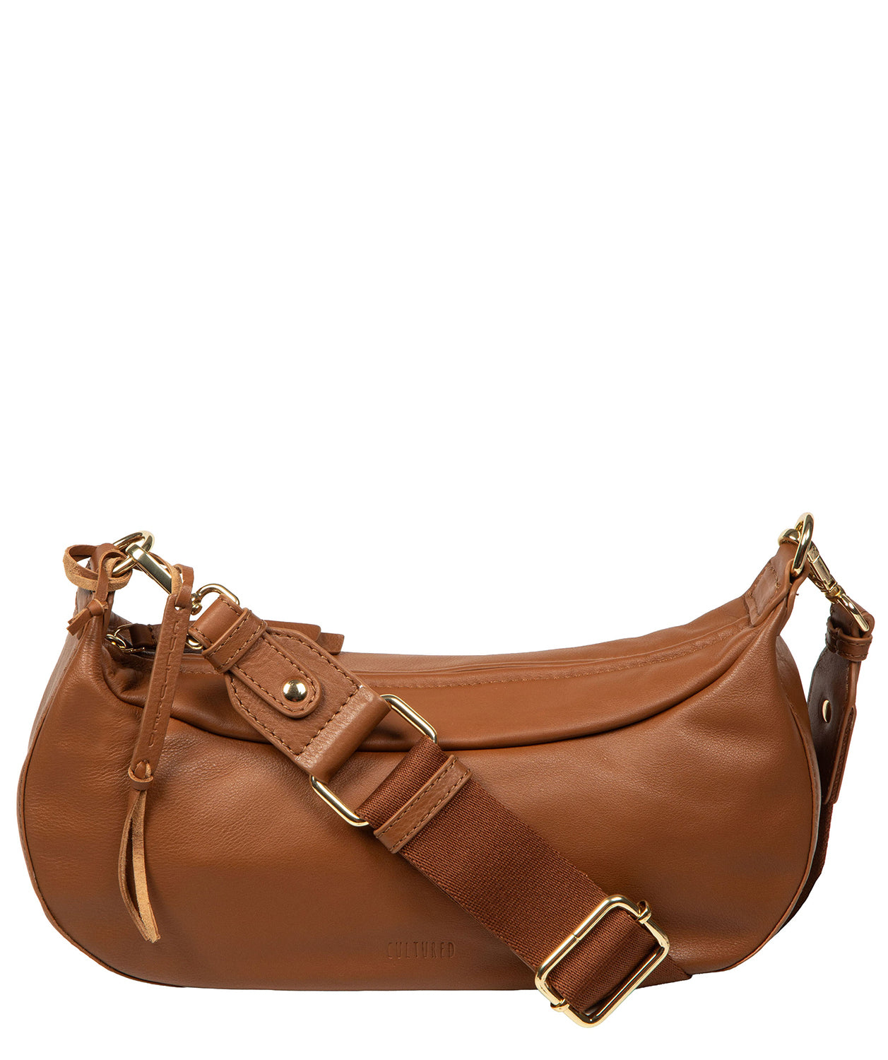'Nuala' Tan Leather Cross Body Bag