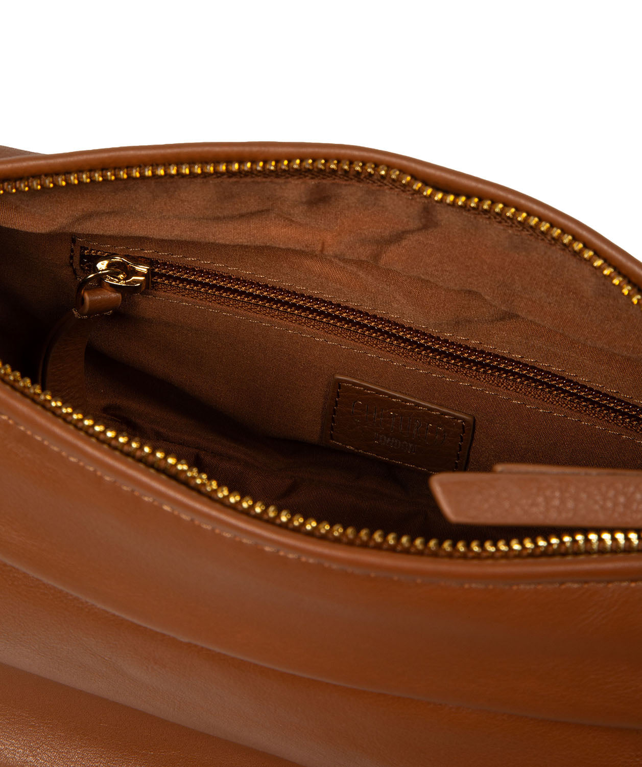 'Nuala' Tan Leather Cross Body Bag