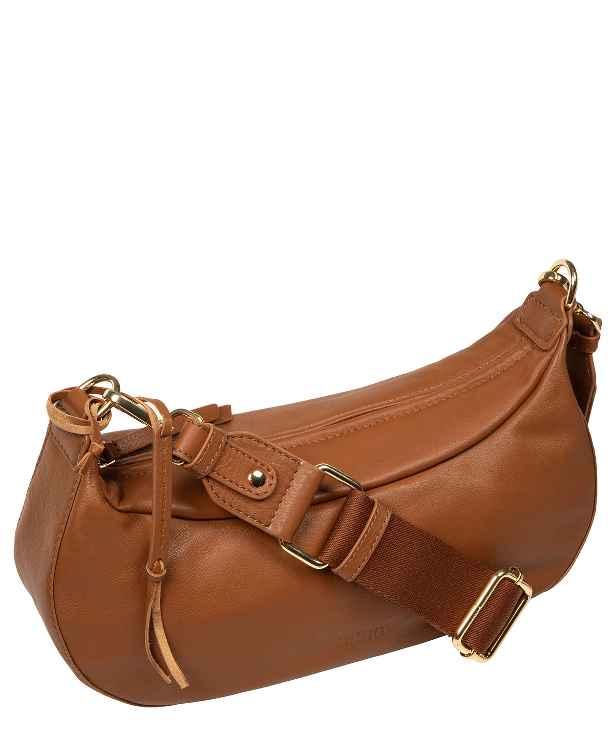 'Nuala' Tan Leather Cross Body Bag