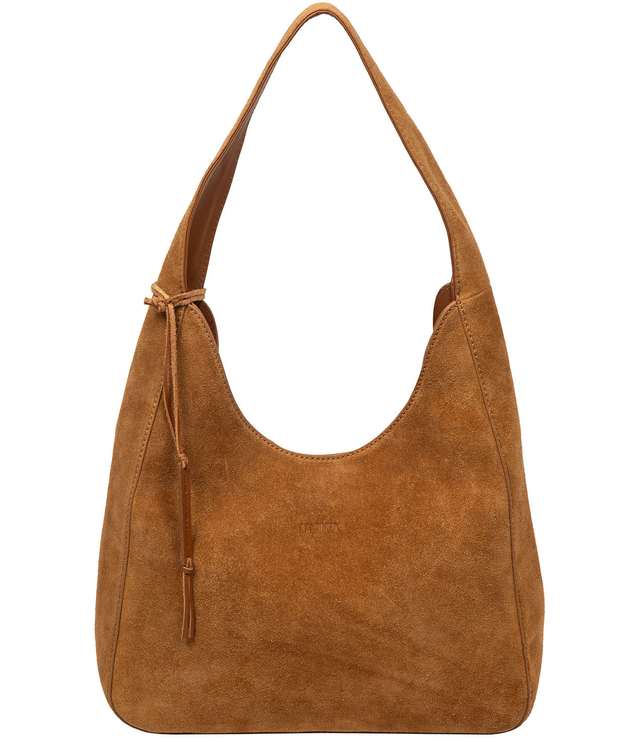 'Eloise' Tan Suede & Leather Handbag