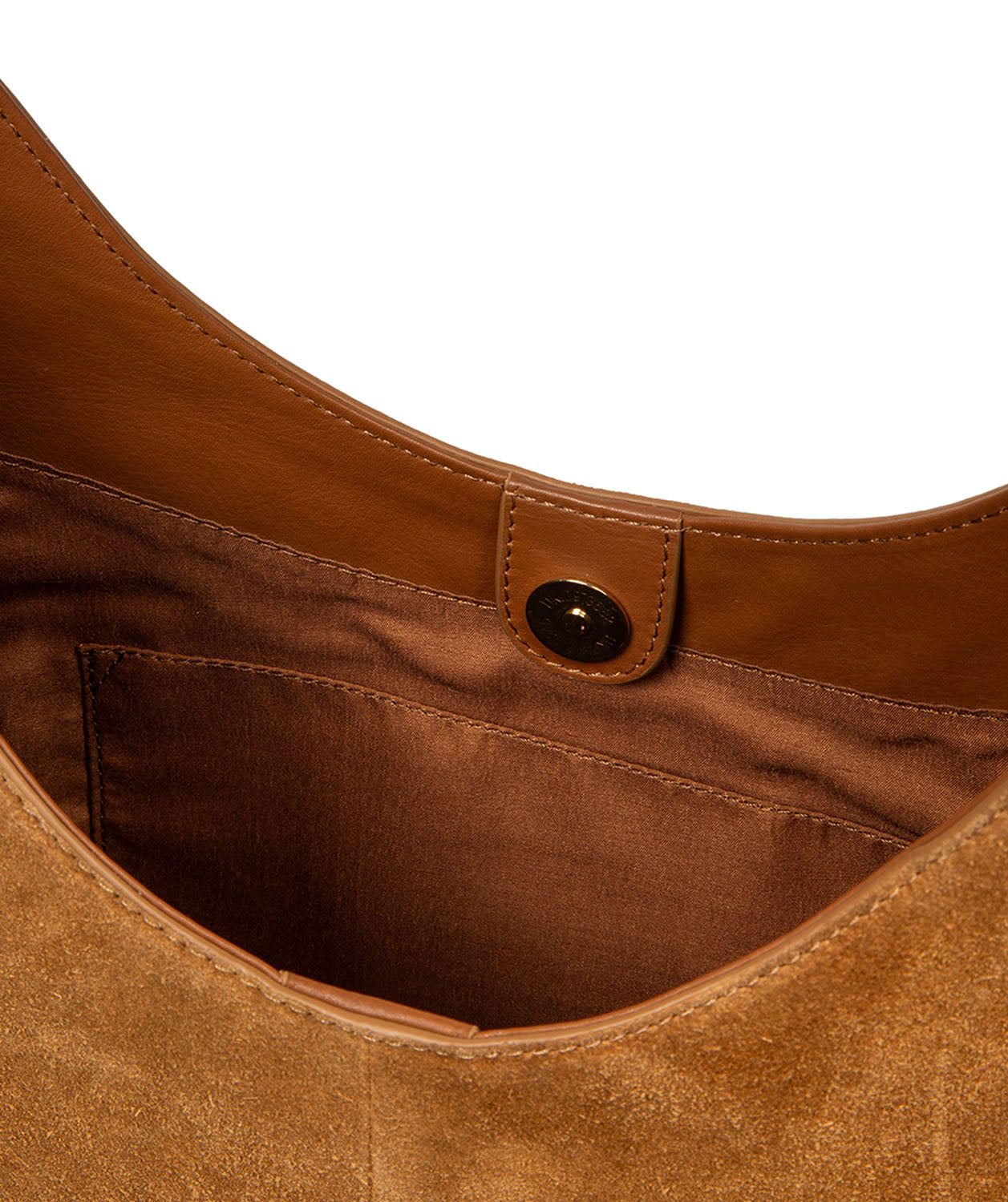 'Eloise' Tan Suede & Leather Handbag