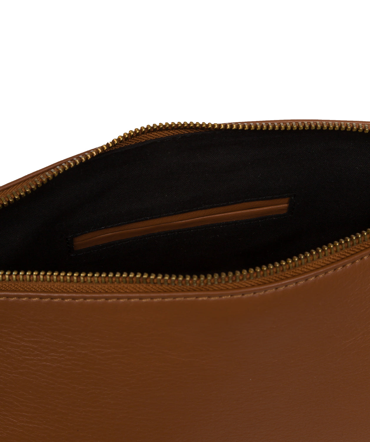 Back view of Talisha tan leather shoulder bag