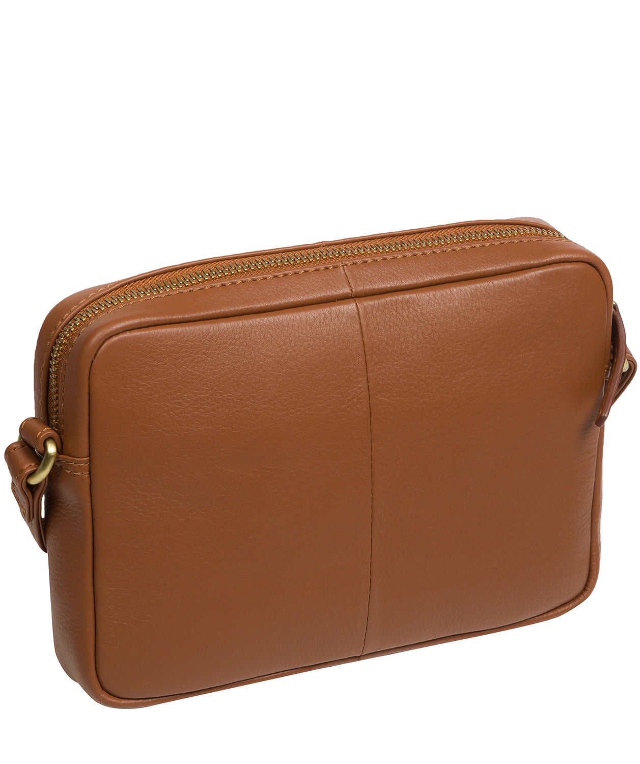 Jodie bag zip-over top fastening and magnetic press-stud detail