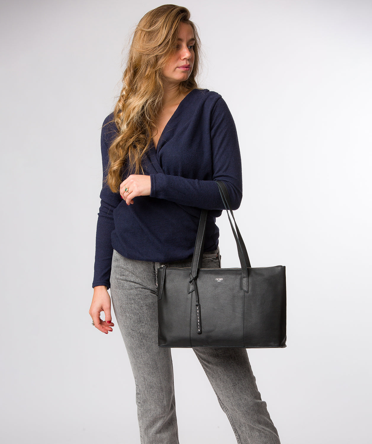 full tote bag styled flat lay showing overall design