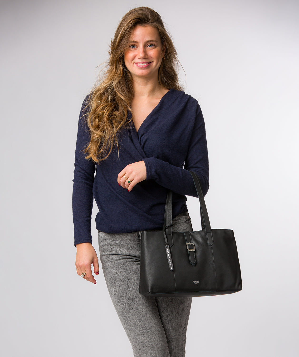 Noelle handbag full product shot flat lay