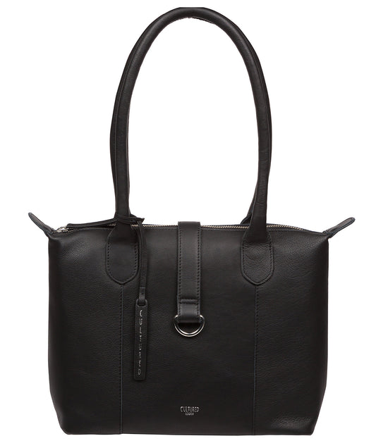 Uma tote bag three-quarter angle showing structure