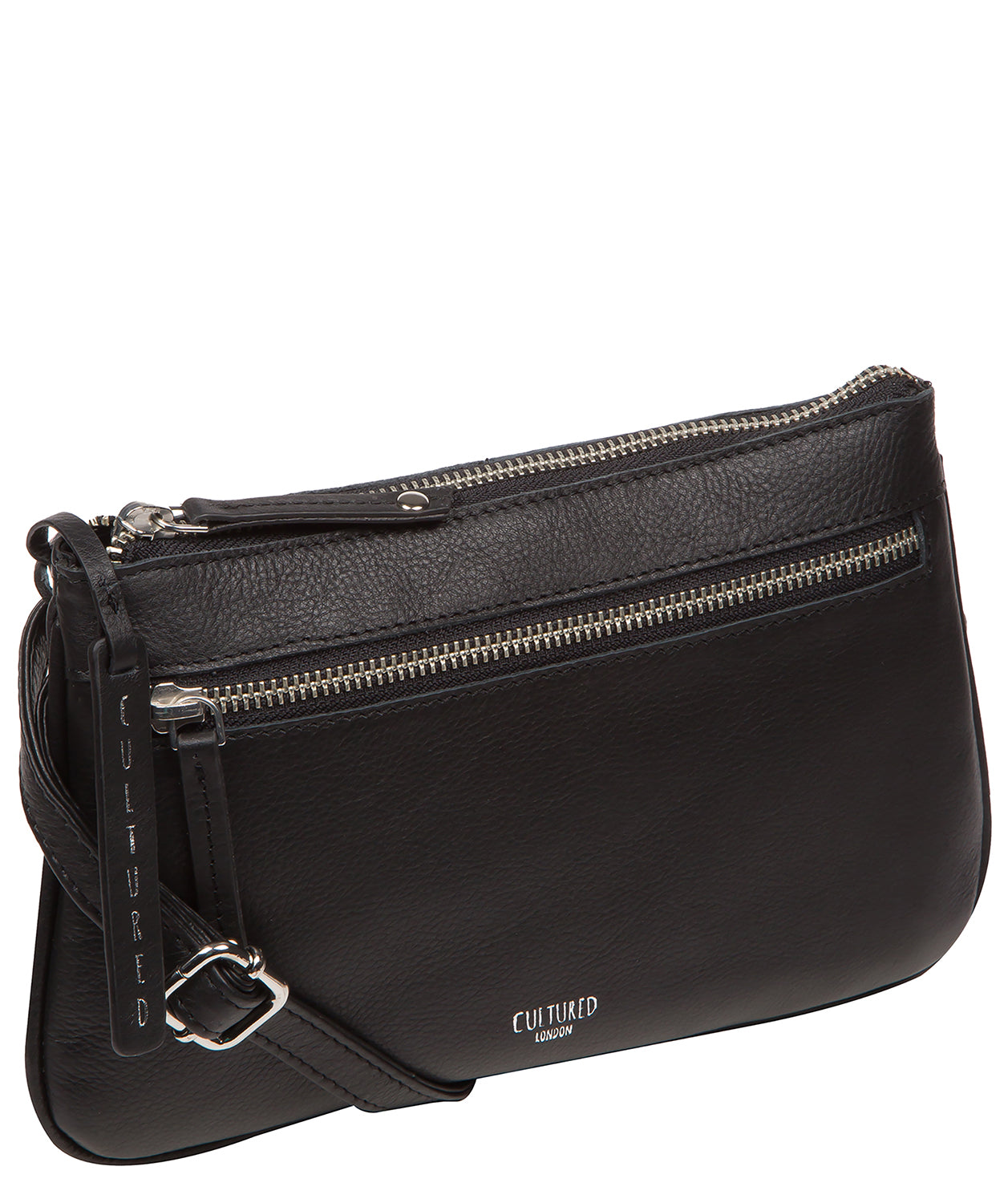 Laurel bag worn across body showing comfortable drop length