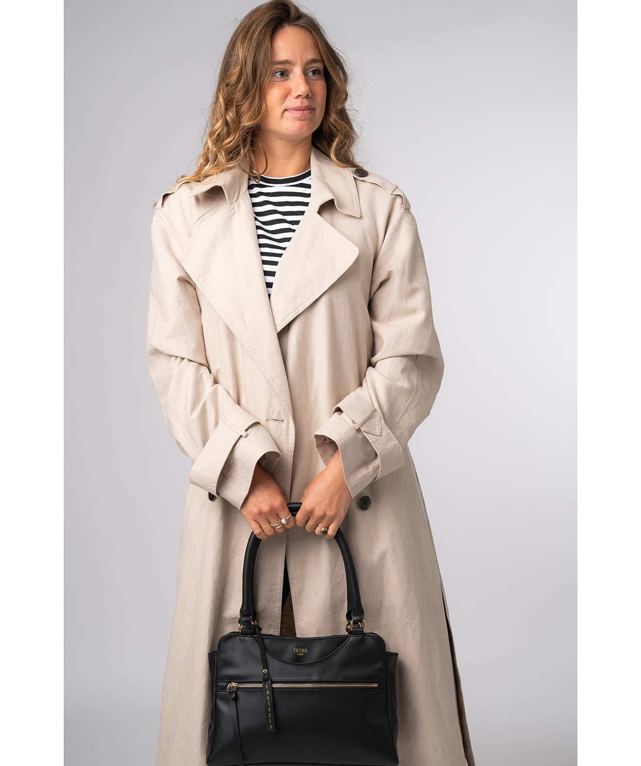 Brianna handbag interior slip pockets and storage compartments