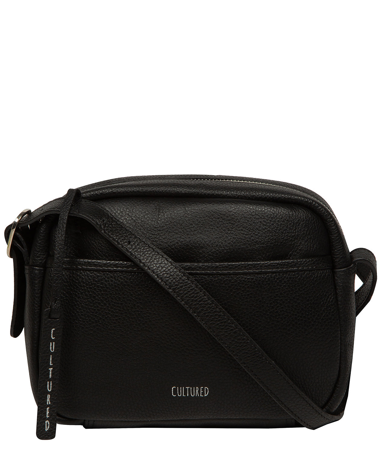 Ariella crossbody bag side profile showing shoulder strap
